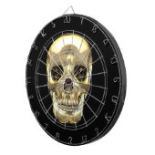 [200] Gouden menselijke schedel Dartbord (Voorkant Rechts)