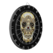 [200] Gouden menselijke schedel Dartbord (Voorkant Links)