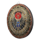 [200] Heilig goud Egyptisch scharretje met Ankh Dartbord (Voorkant Rechts)