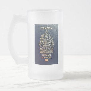 [200] het Canadese Hoesje van het Paspoort Matglas Bierpul
