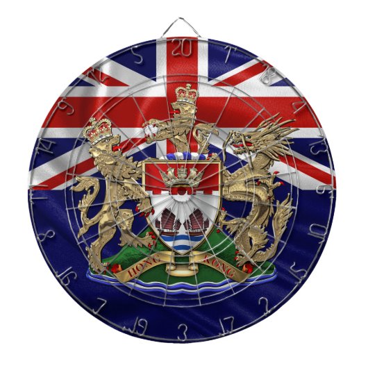 [200] Hongkong - 1959-1997 Wapen Dartbord (Voorkant)