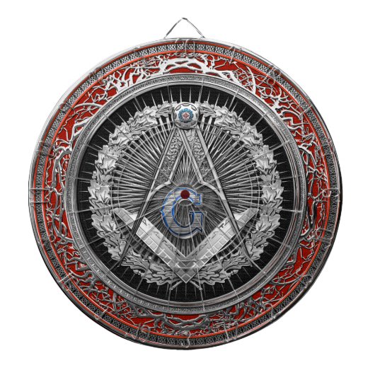 [200] HoofdMetselaar - Zilveren Vierkant & Dartbord (Voorkant)