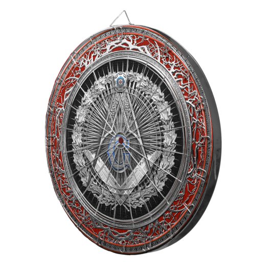 [200] HoofdMetselaar - Zilveren Vierkant & Dartbord (Voorkant Rechts)