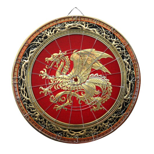 [200] IJslandse draak, Landvætir [Gold] Dartbord (Voorkant)