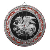 [200] IJslandse draak, Landvætir [Silver] Dartbord (Voorkant)