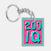 200 IQ gamemoji Sleutelhanger (Voorkant Links)