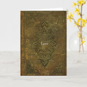 200 jaar oud Wenskaart van de Liefde Kaart (Gele Bloem)