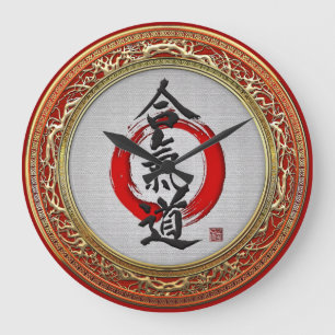 [200] Japanse kalligrafie - Aikido Grote Klok