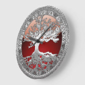 [200] Keltische Boom van [het Zilveren] Leven Grote Klok (Hoek)