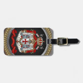 [200] Knachten Templar Coat of Arms Bagagelabel (Voorkant horizontaal)