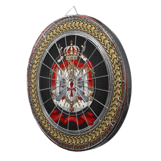 [200] Knachten Templar Coat of Arms Dartbord (Voorkant Rechts)