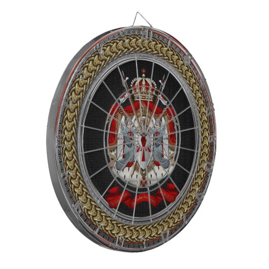 [200] Knachten Templar Coat of Arms Dartbord (Voorkant Links)