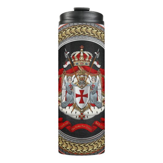 [200] Knachten Templar Coat of Arms Thermosbeker (Voorkant)