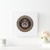 [200] Knachten Templar Coat of Arms Vierkante Klok (Huis)