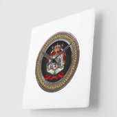 [200] Knachten Templar Coat of Arms Vierkante Klok (Hoek)