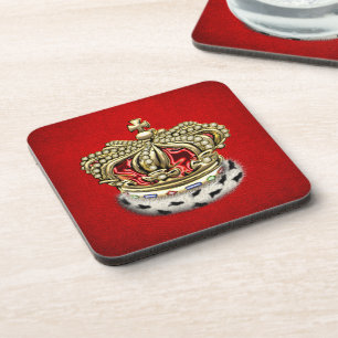 [200] Koninklijke Kroon Prince [King] [Fur+Gold][R Drankjes Onderzetter
