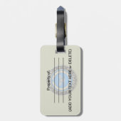 [200] Kustwacht: kapitein (CAPT) Bagagelabel (Achterkant verticaal)