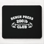 200 Lbs Pound Bench Press Club Gym Weightlifting P Muismat (Voorkant)