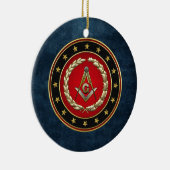 [200] Masonic Square and Compass [3rd Degree] Keramisch Ornament (Rechts)