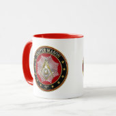 [200] Master Mason - 3rd graads Square & Compass Mok (Voorkant links)