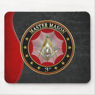 [200] Master Mason - 3rd graads Square & Compass Muismat