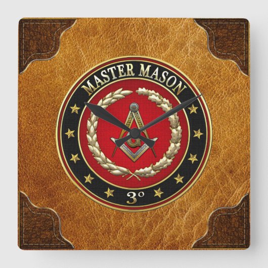 [200] Master Mason, derde graad [speciale editie] Vierkante Klok (Voorkant)
