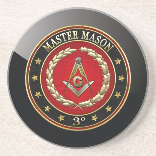 [200] Master Mason, derde graad [speciale editie] Zandsteen Onderzetter (Voorkant)