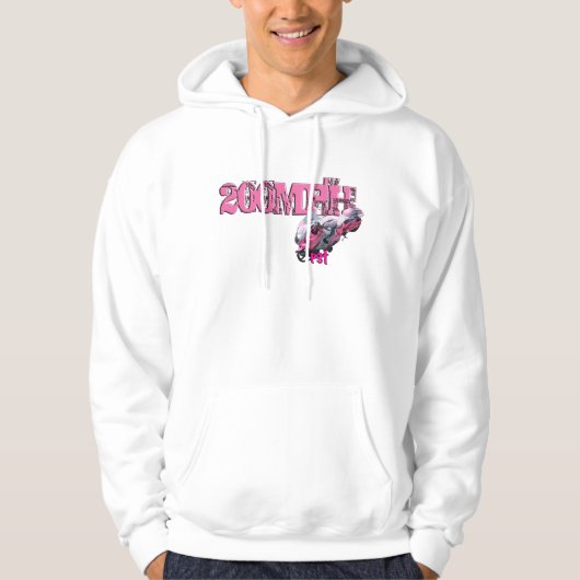 200 MPH Pink Hayabusa Pro Street Hoodie (Voorkant)