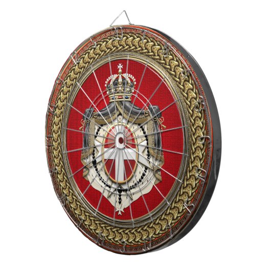 [200] Orde van Malta - SMOM-wapenschild Dartbord (Voorkant Rechts)
