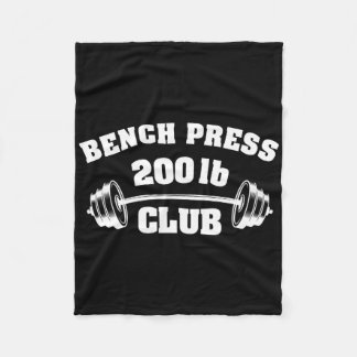 200 pond bankdrukken club gym gewichtheffen P Fleece Deken