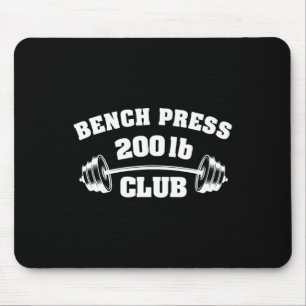 200 pond bankdrukken club gym gewichtheffen P Muismat