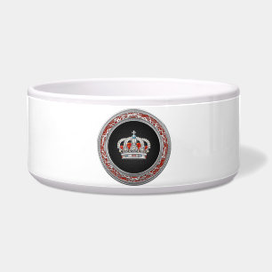 [200] Prince-Princess King-Queen Crown [Zilver] Voerbakje