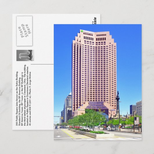 200 Public Square, Cleveland, Ohio, VS. Briefkaart (Voorkant / Achterkant)