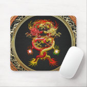 [200] Rode en gele dragons Muismat (Met muis)