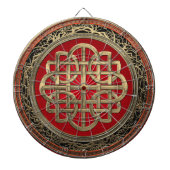 [200] Sacred Celtic Gold Knot Cross Dartbord (Voorkant)