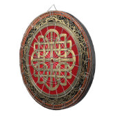 [200] Sacred Celtic Gold Knot Cross Dartbord (Voorkant Rechts)