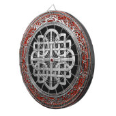 [200] Sacred Celtic Silver Knot Cross Dartbord (Voorkant Rechts)