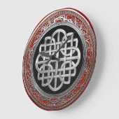 [200] Sacred Celtic Silver Knot Cross Grote Klok (Hoek)