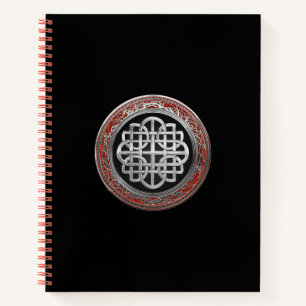 [200] Sacred Celtic Silver Knot Cross Notitieboek