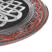 [200] Sacred Celtic Silver Knot Cross Snijplank (Hoek)