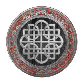 [200] Sacred Celtic Silver Knot Cross Snijplank (Voorkant)