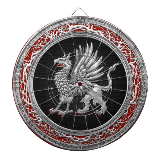[200] Sacred Silver Griffin Dartbord (Voorkant)