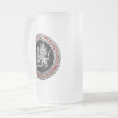 [200] Sacred Silver Griffin Matglas Bierpul (Voorkant links)