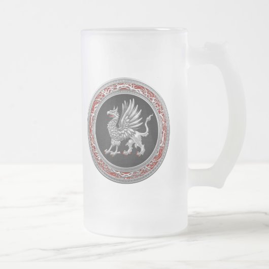 [200] Sacred Silver Griffin Matglas Bierpul (Rechts)