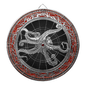 [200] Sacred Silver Octopus in Defensief Posture Dartbord