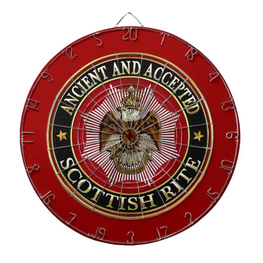 [200] Scottish Rite Double-kopeagle Dartbord (Voorkant)