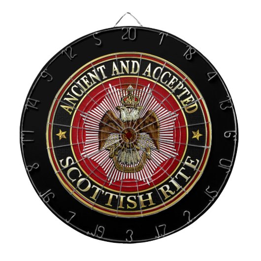 [200] Scottish Rite Double-kopeagle Dartbord (Voorkant)