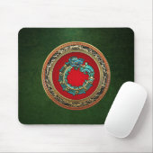 [200] Serpent God Quetzalcoatl [Jade] Muismat (Met muis)