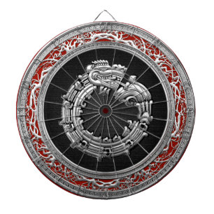 [200] Serpent God Quetzalcoatl [Zilver] Dartbord