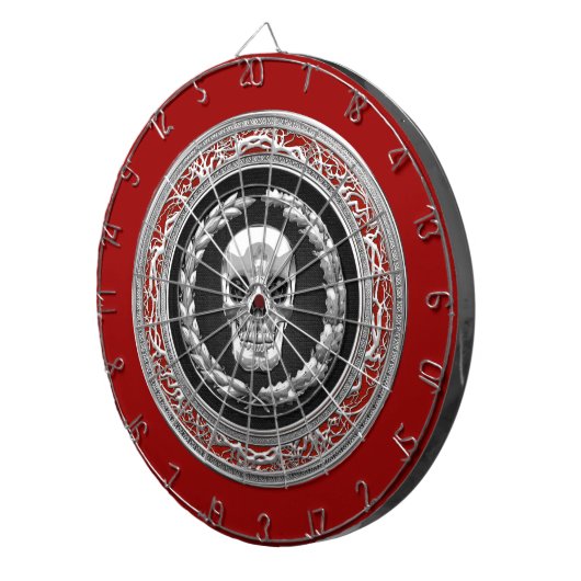 [200] Silver Skull Dartbord (Voorkant Rechts)